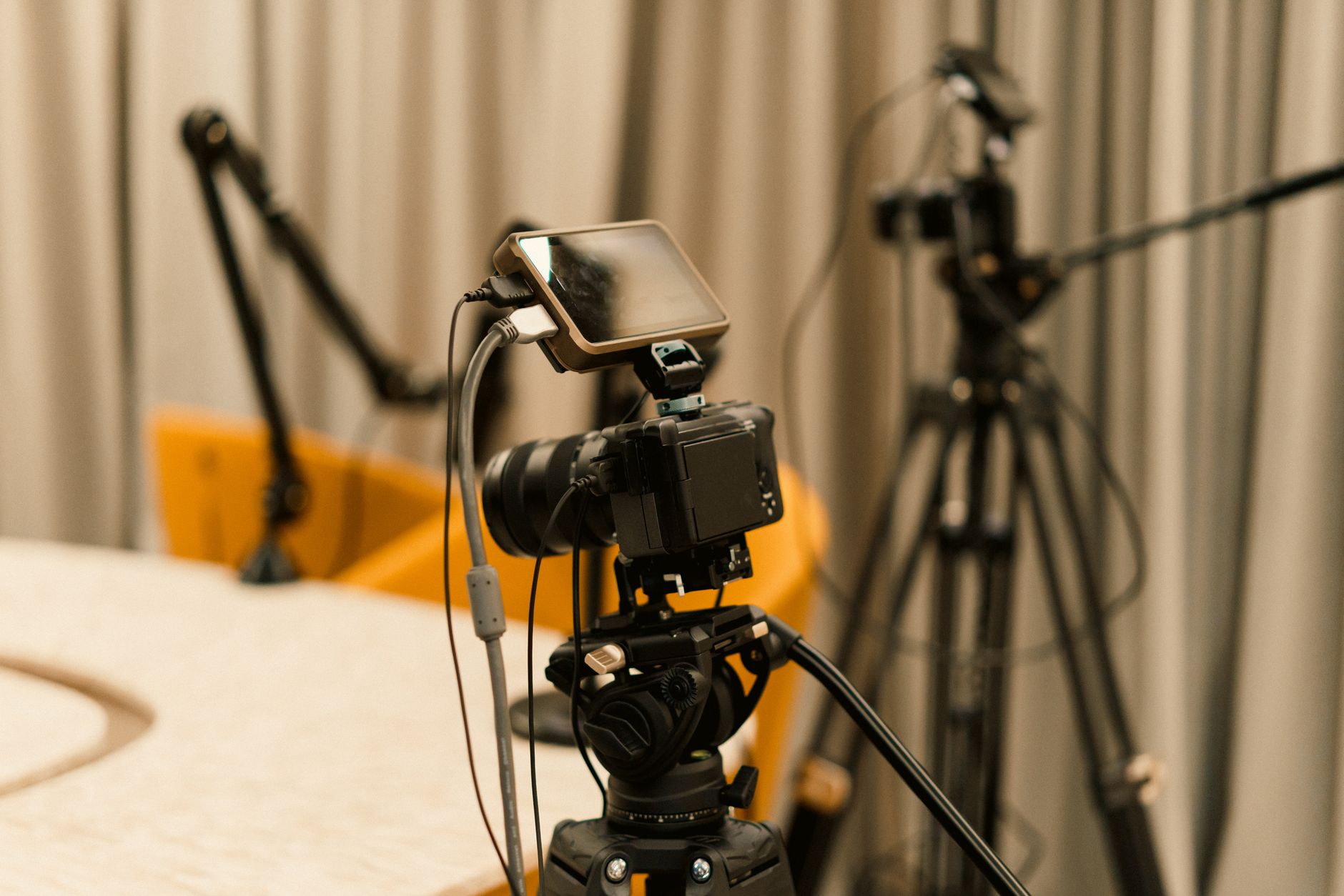 Broadcast camera crew